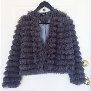 CBR Gray Soft Fringe Jacket